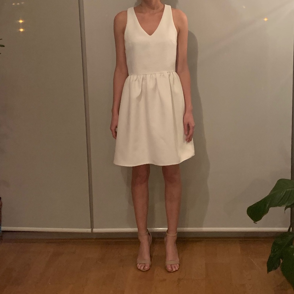 Fresh White Spring Floral Dress